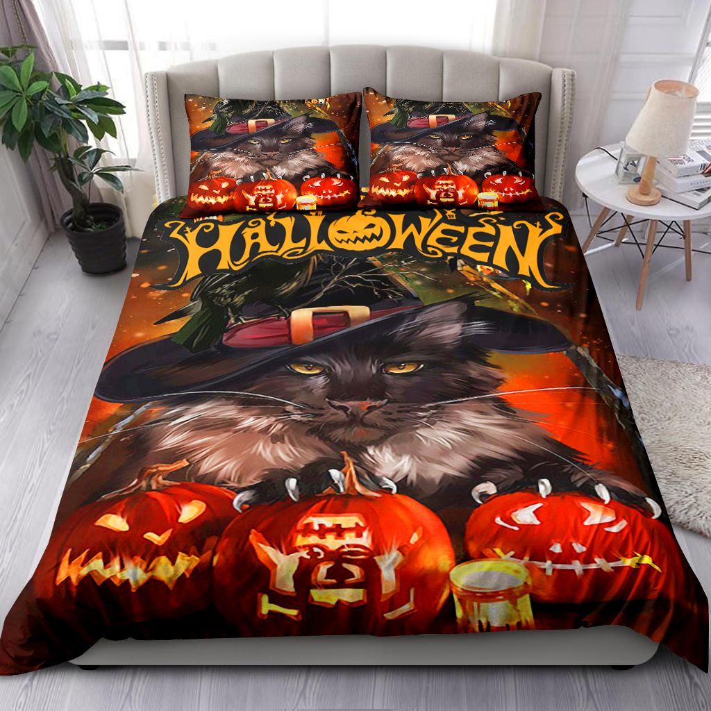 Cat Happy Halloween Bedding Set