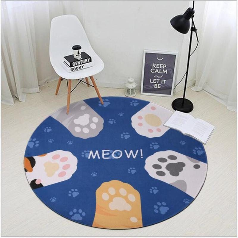 Cat Healing Claws Round Carpet