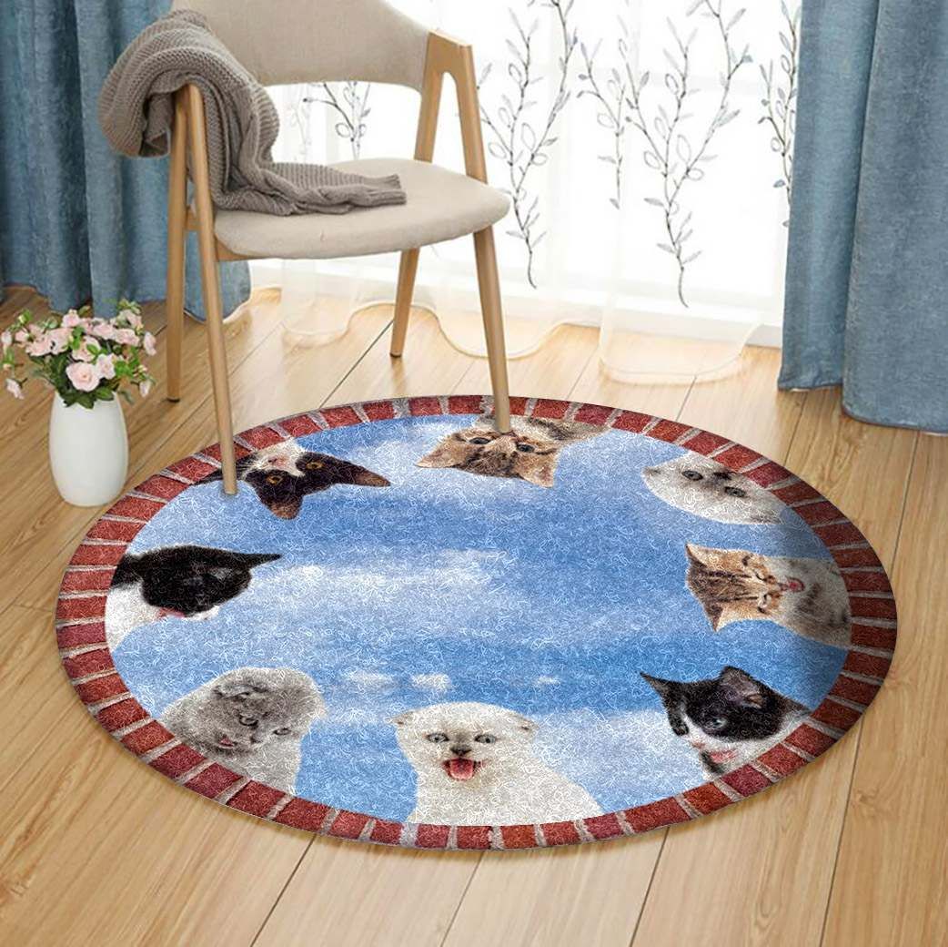 Cat Round Carpet