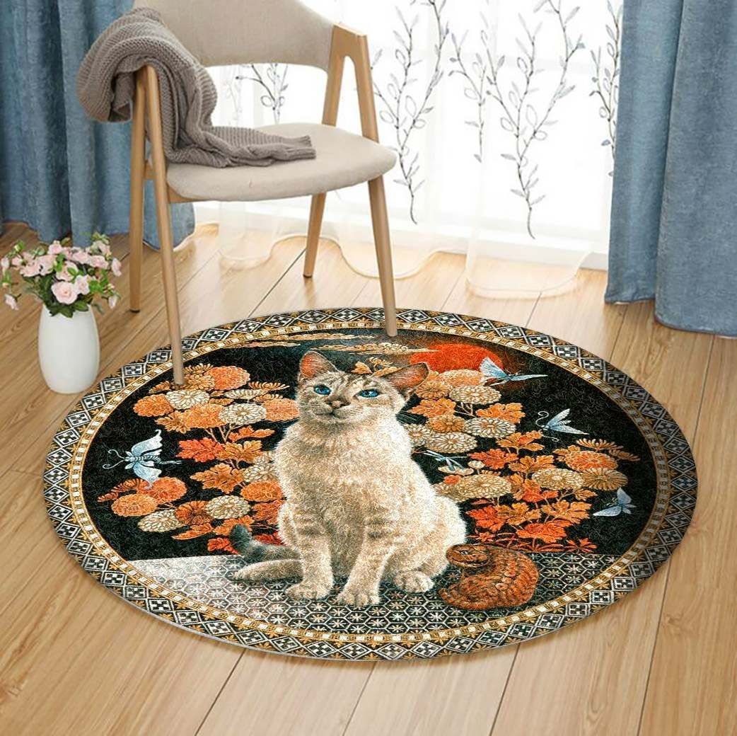 Cat Round Carpet