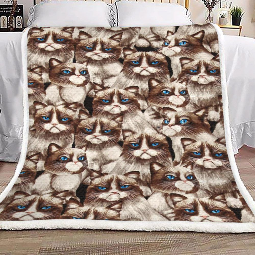 Cat Sherpa Fleece