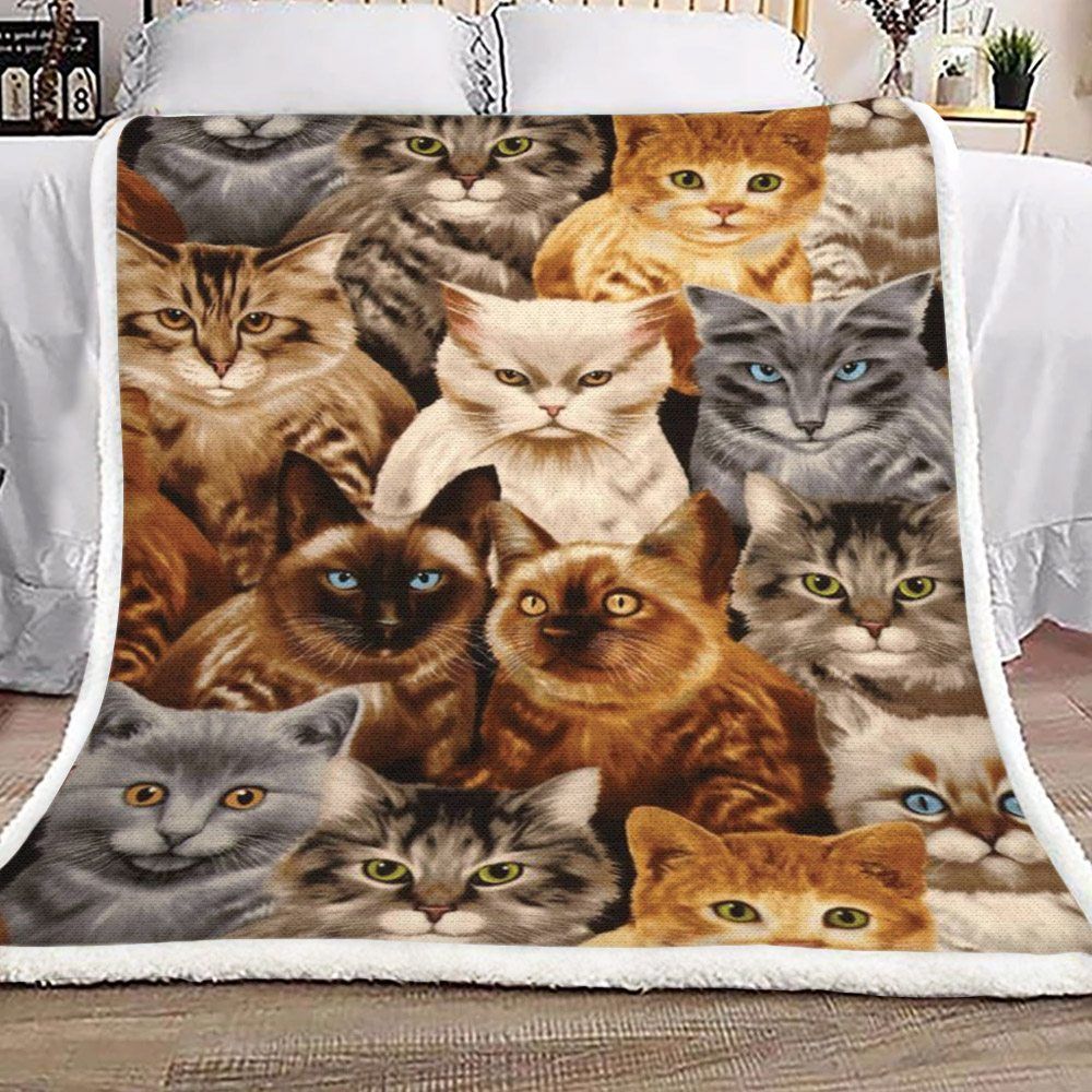 Cat Sherpa Fleece