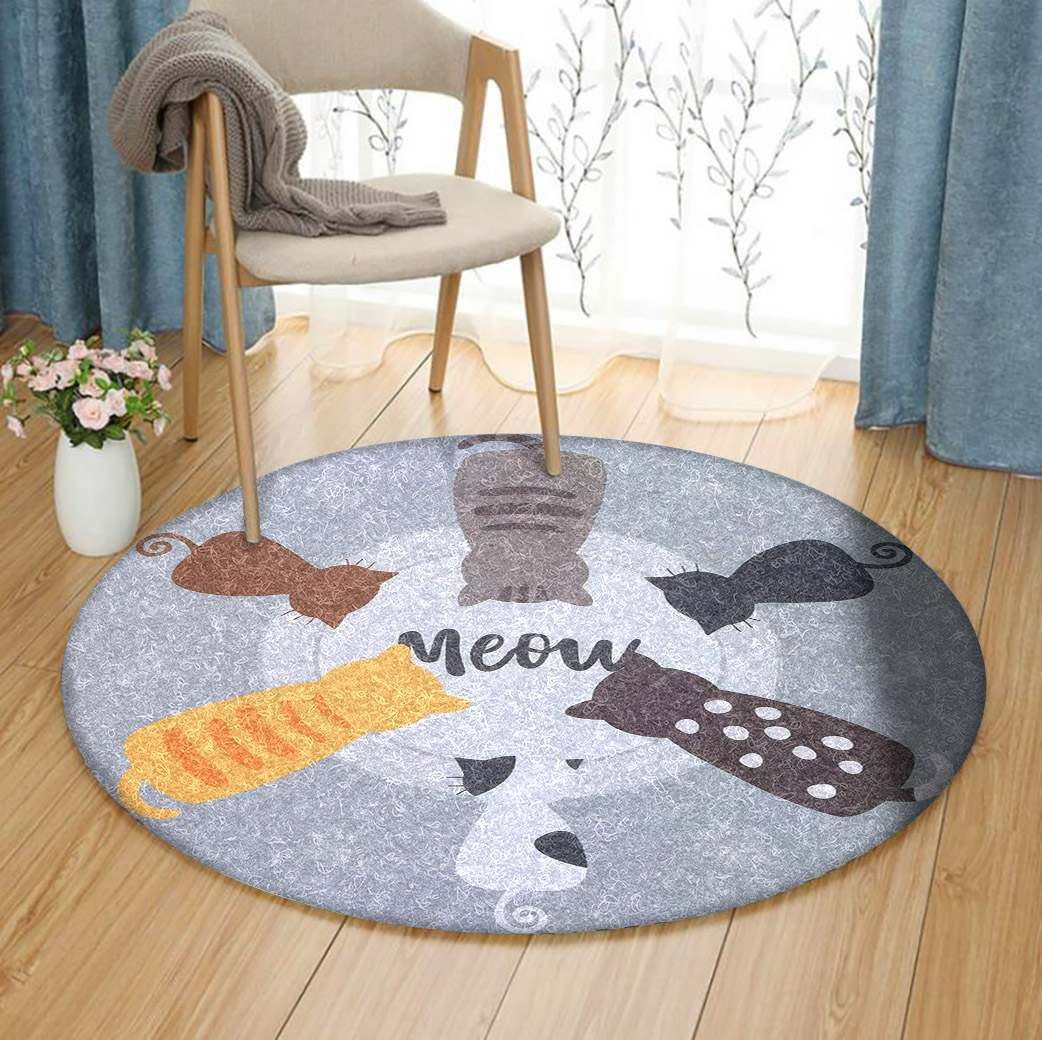 Cat Round Carpet