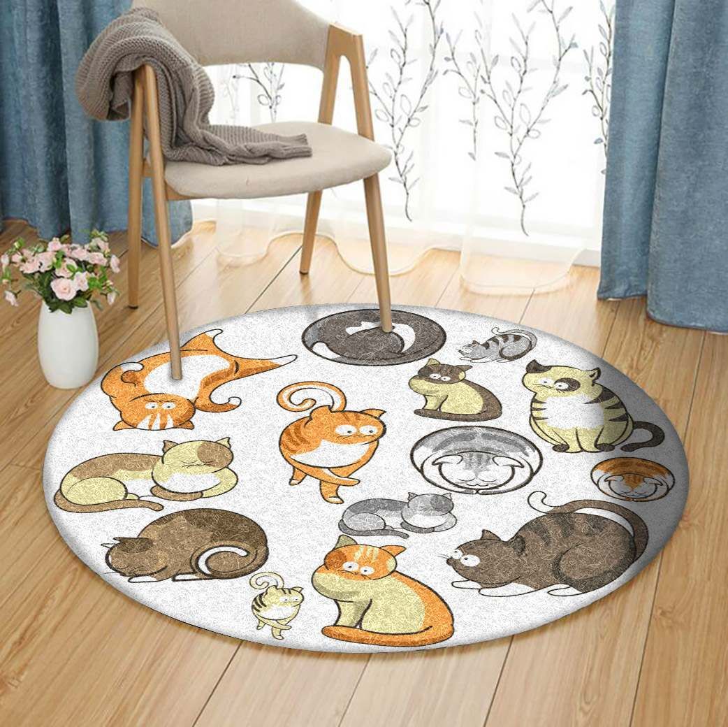Cat Round Carpet