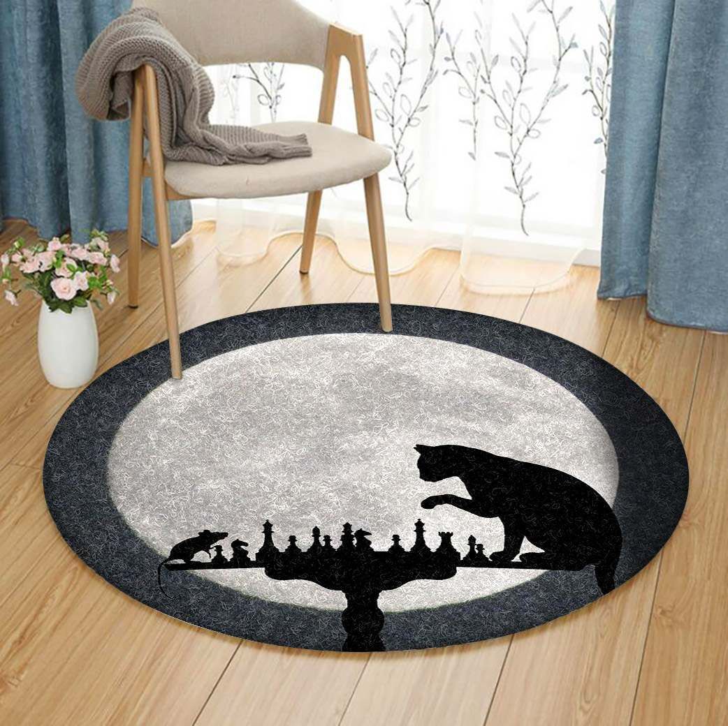 Cat Round Carpet
