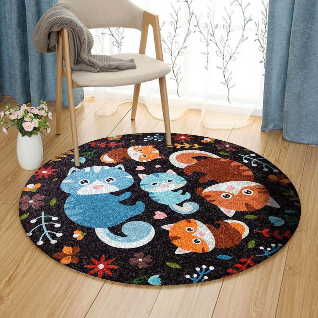 Cat Round Carpet