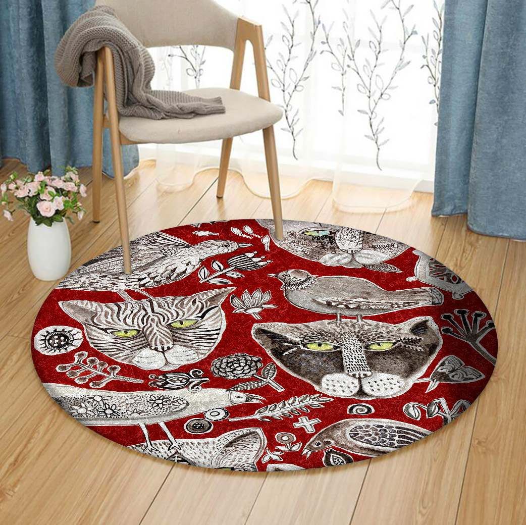 Cat Round Carpet