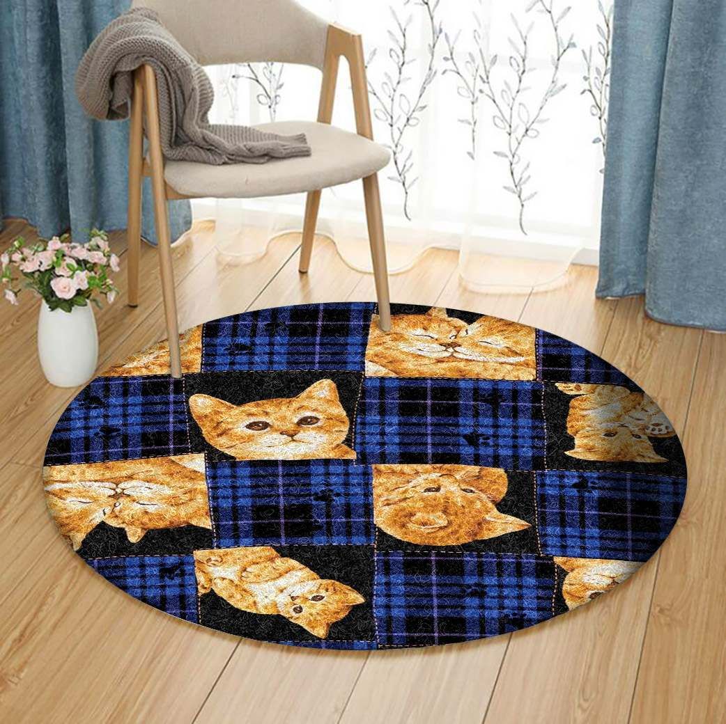 Cat Round Carpet
