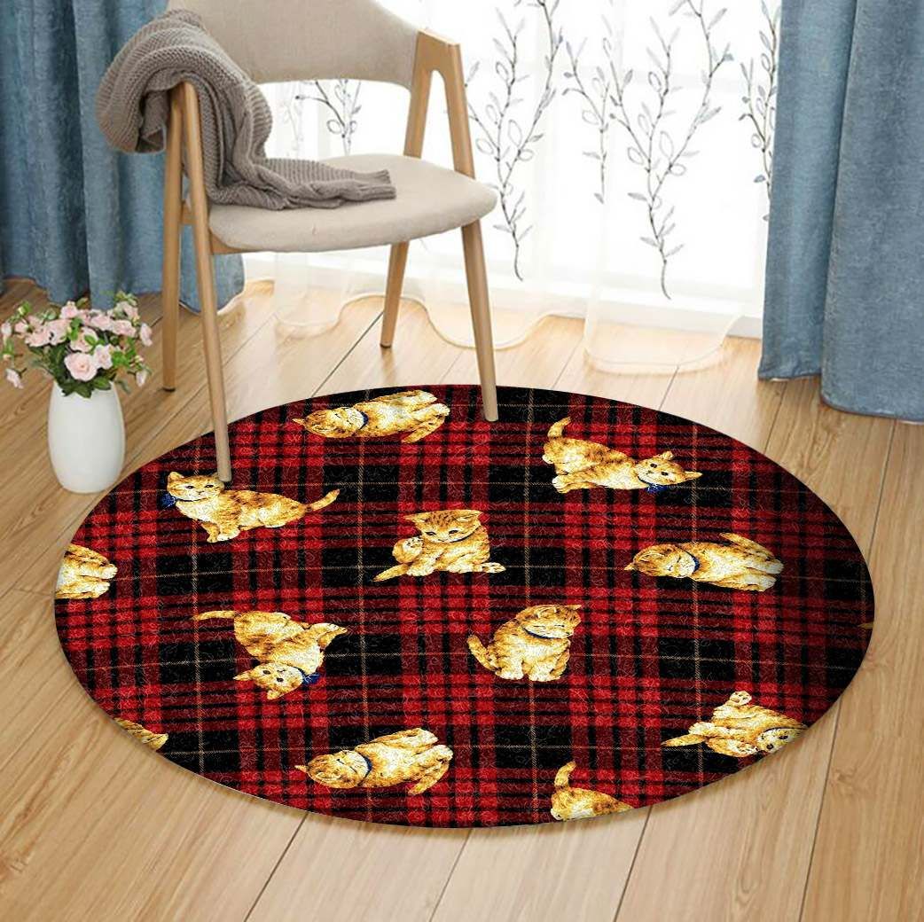 Cat Round Carpet
