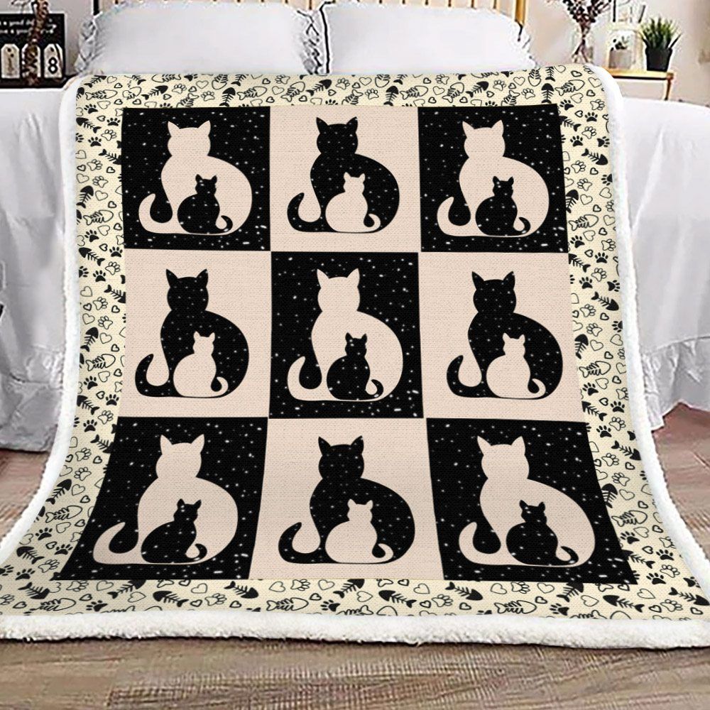 Cat Sherpa Fleece