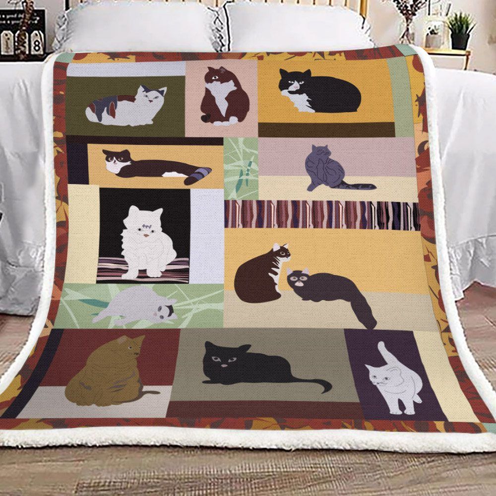 Cat Sherpa Fleece