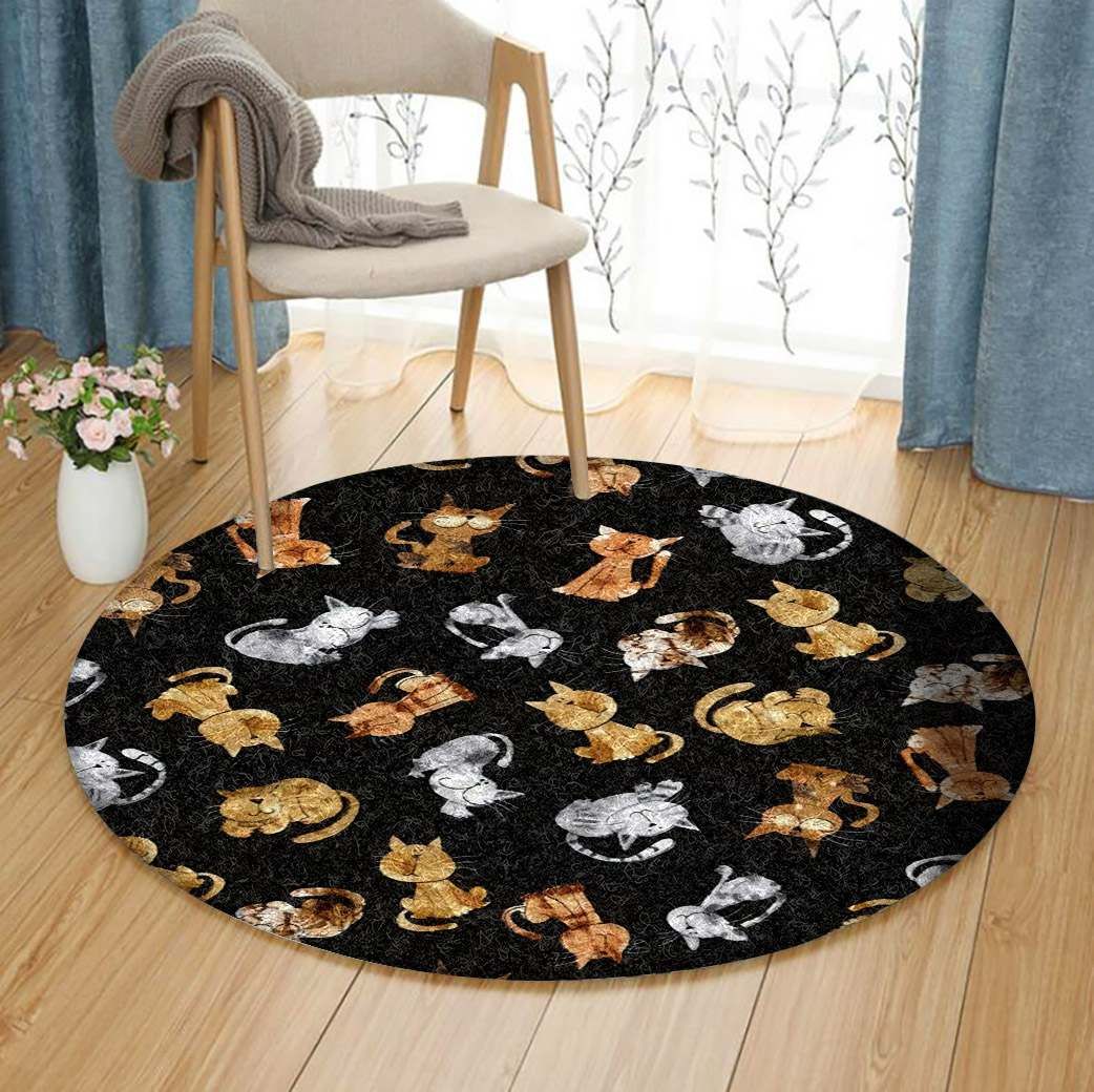 Cat Round Carpet