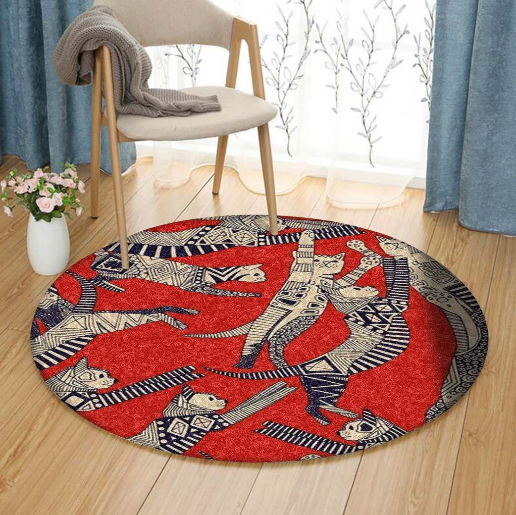 Cat Round Carpet