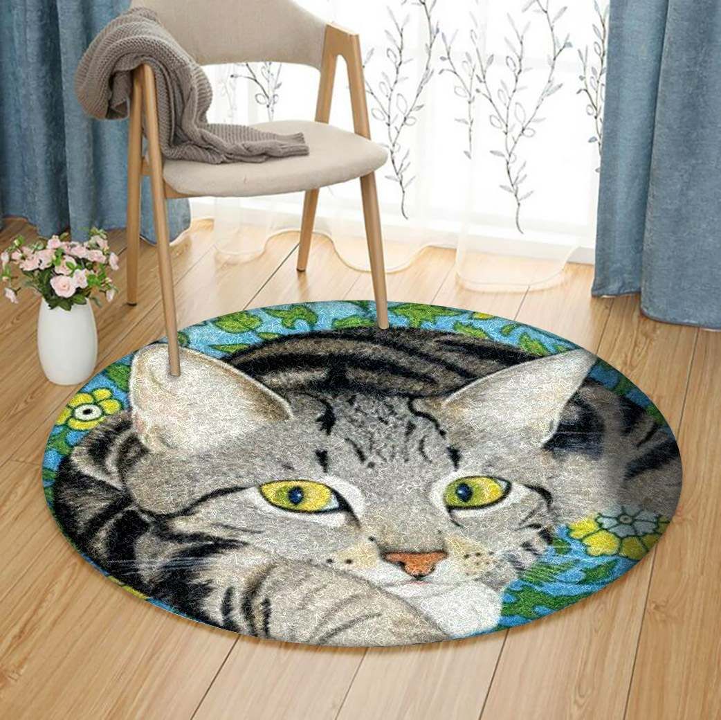 Cat Round Carpet