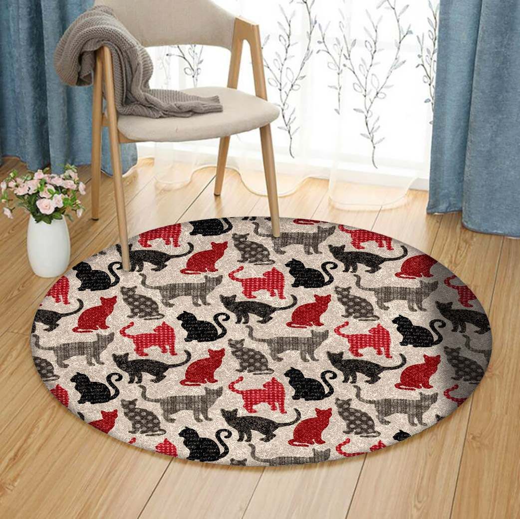 Cat Round Carpet