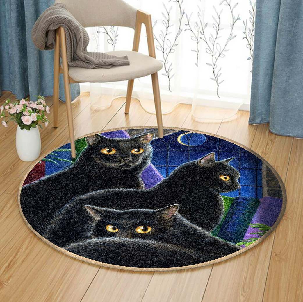 Cat Round Carpet