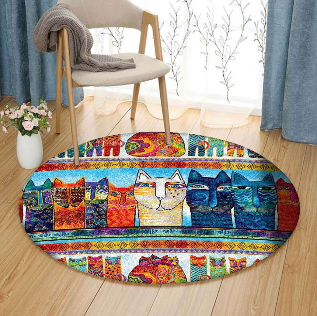 Cat Round Carpet