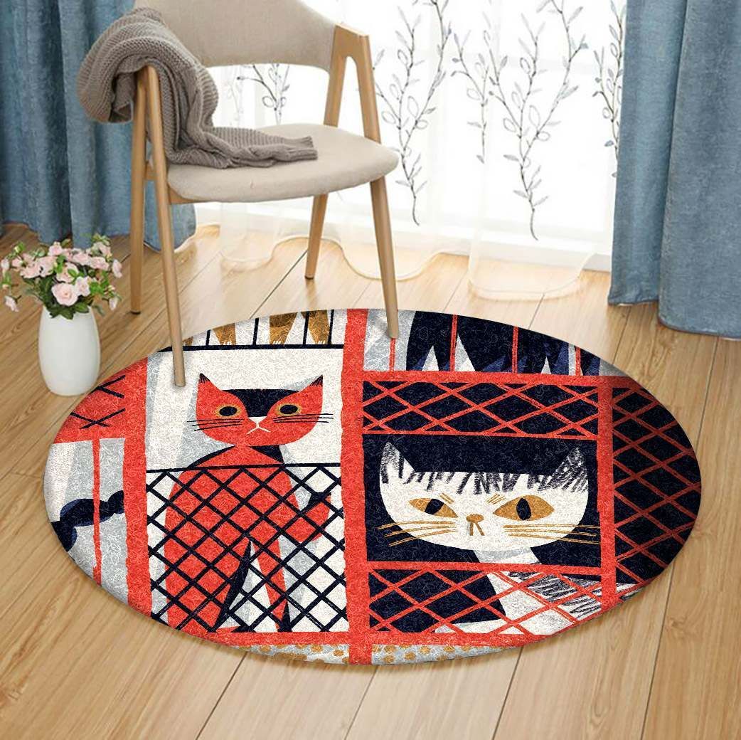 Cat Round Carpet