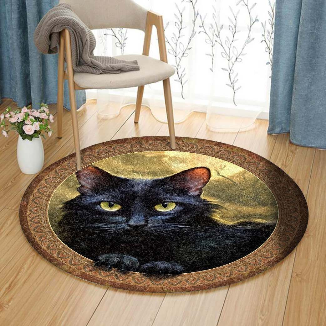 Cat Round Carpet
