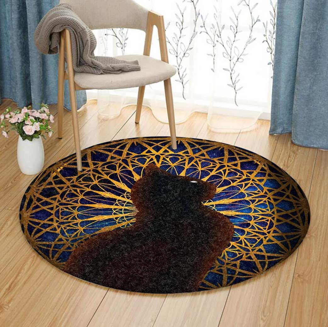 Cat Round Carpet