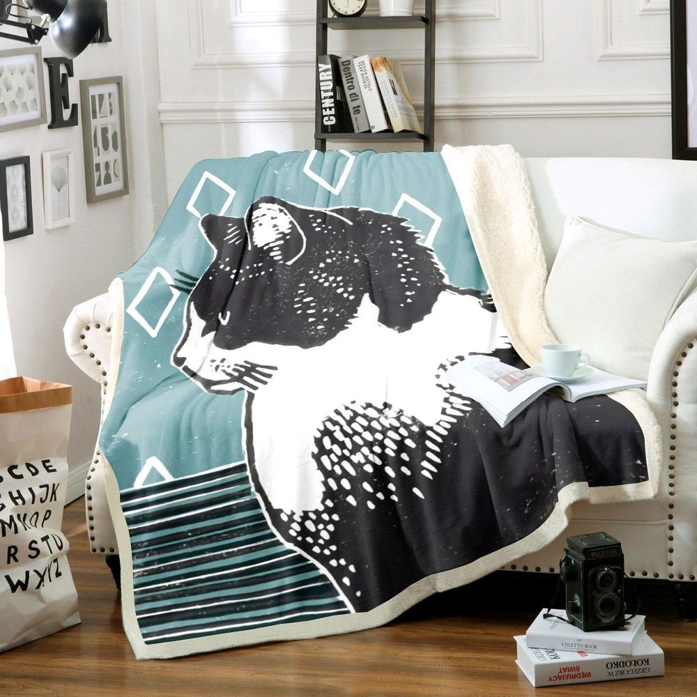 Cat Sherpa Fleece Blanket