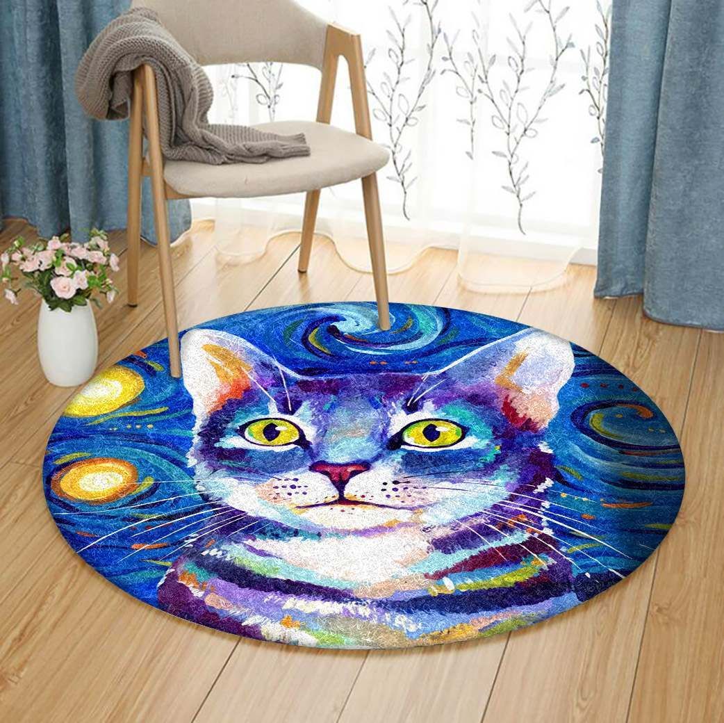 Cat Round Carpet