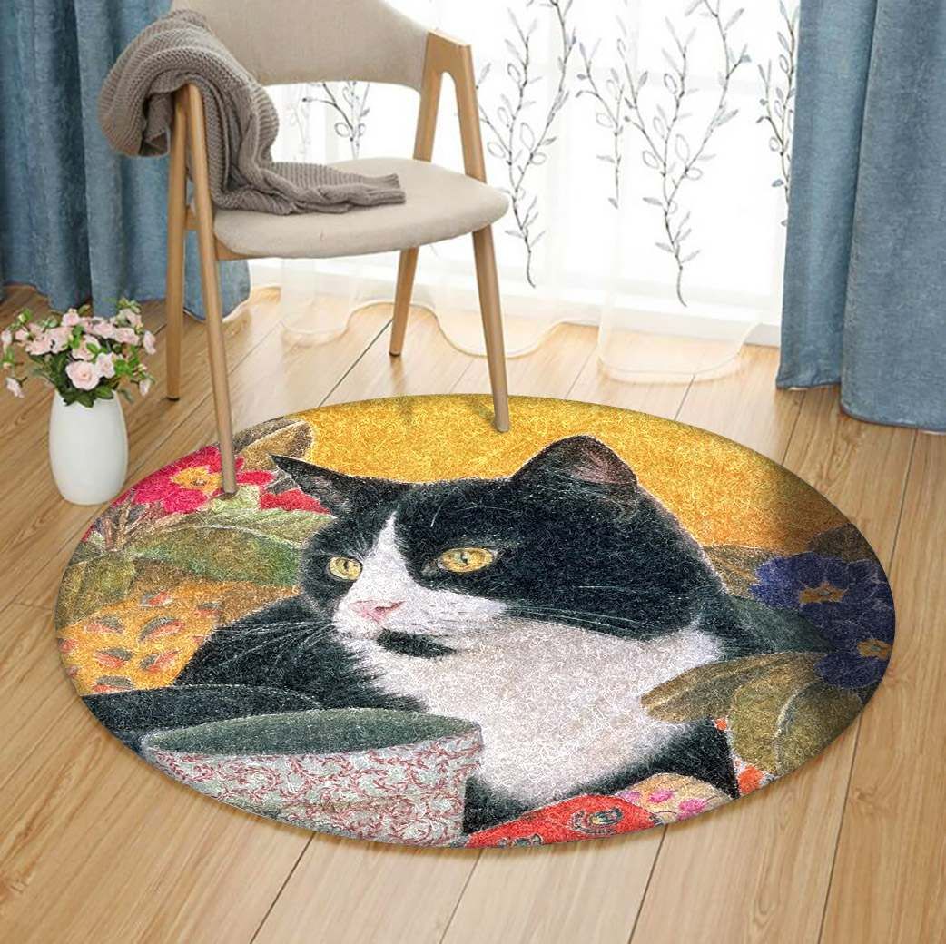 Cat Round Carpet