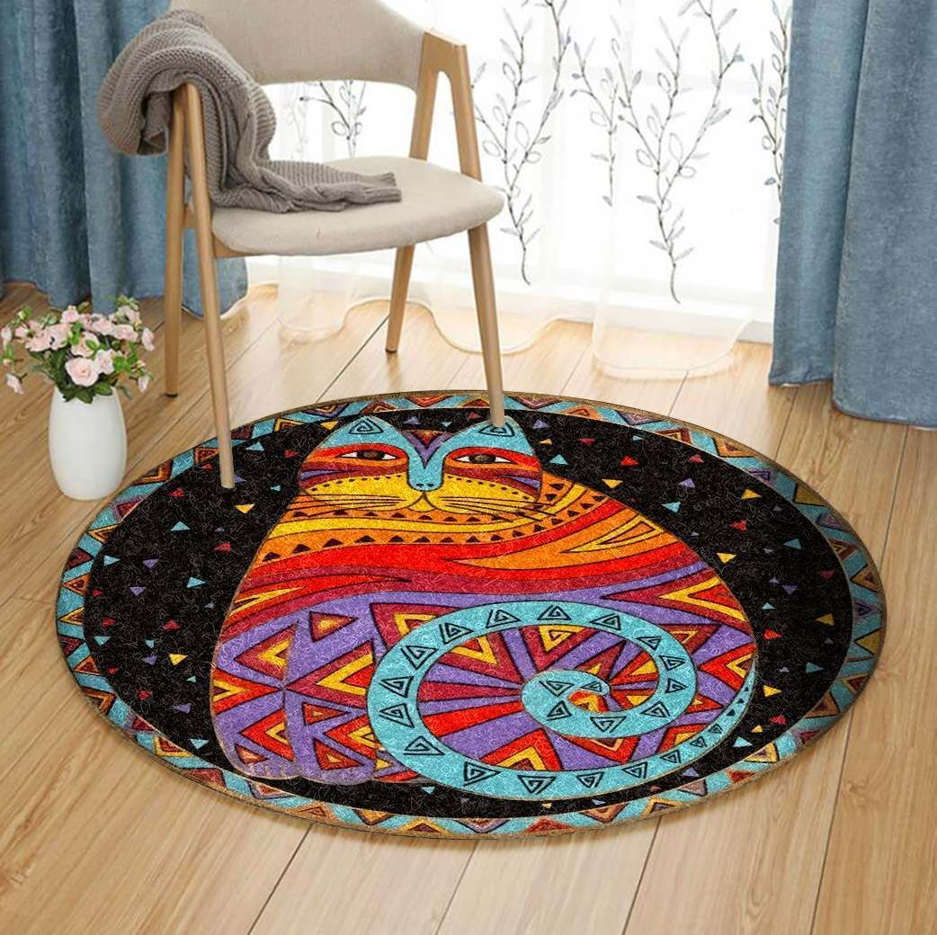 Cat Round Carpet