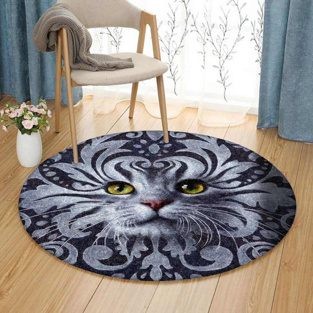 Cat Round Carpet