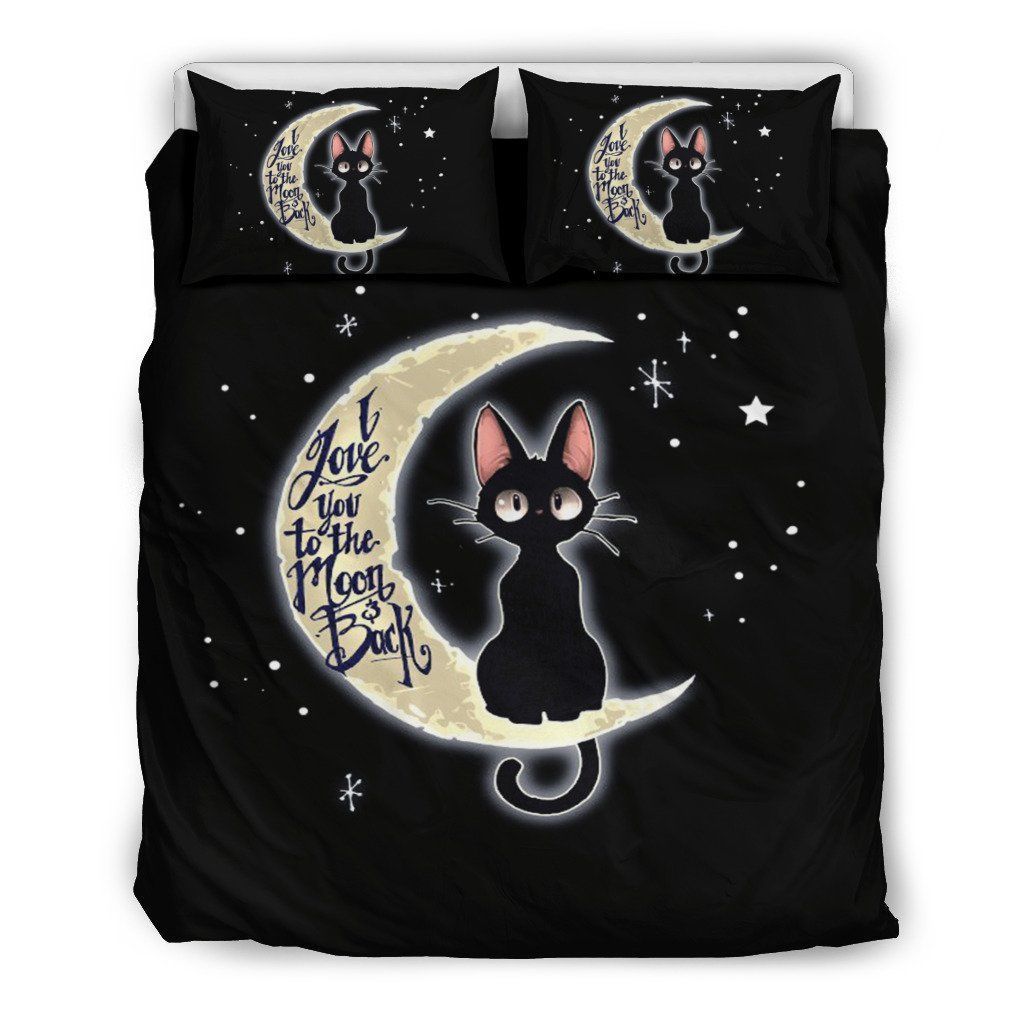 Cat I Love You To The Moon And Back Bedding Set