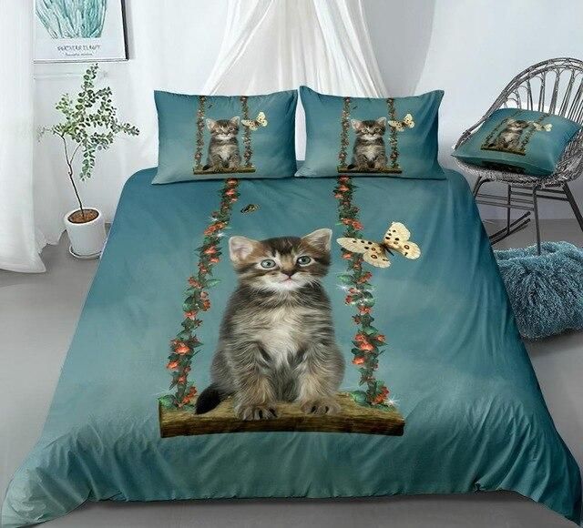 Cat In A Hammock Bedding Set