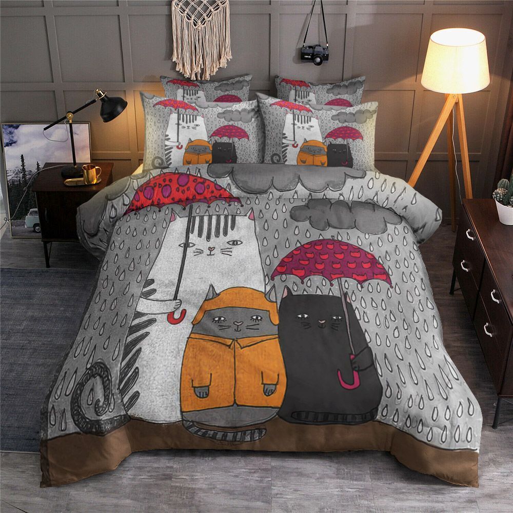 Cat In The Rain Bedding Set