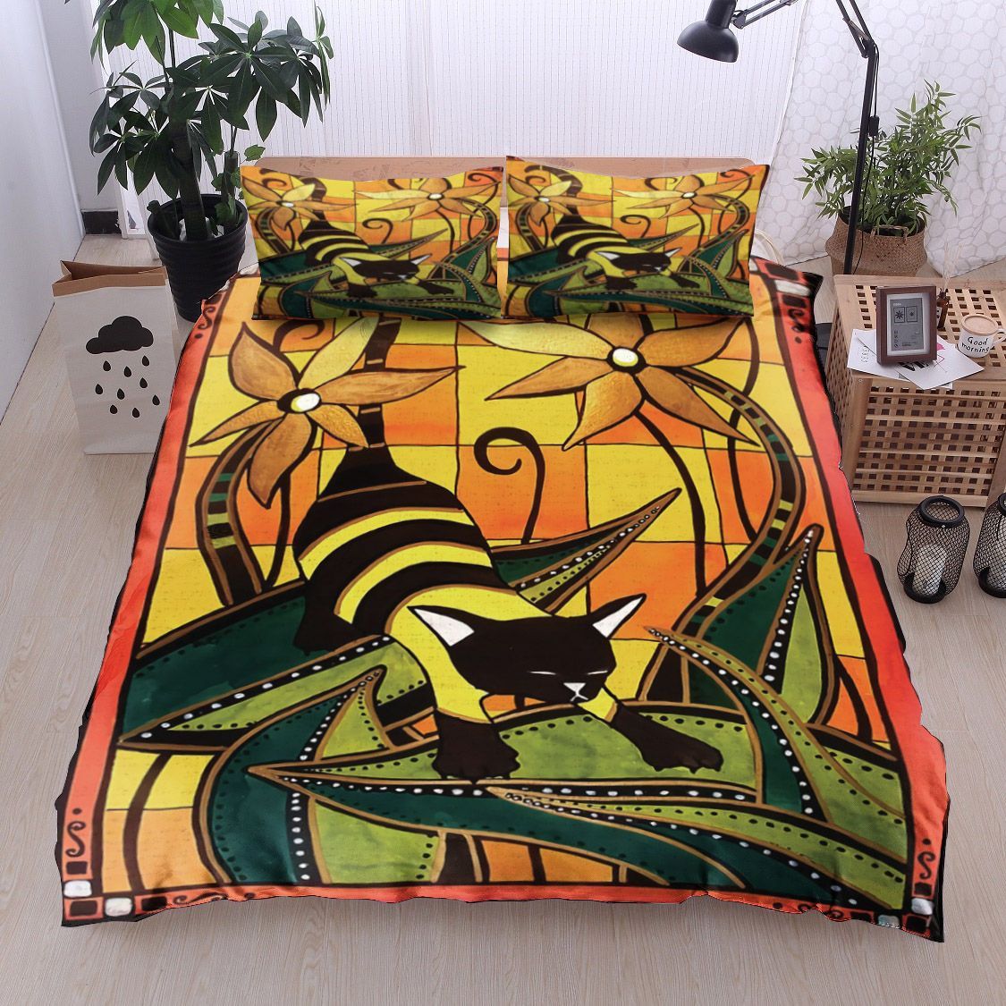 Cat Kitty Bee Bedding Set