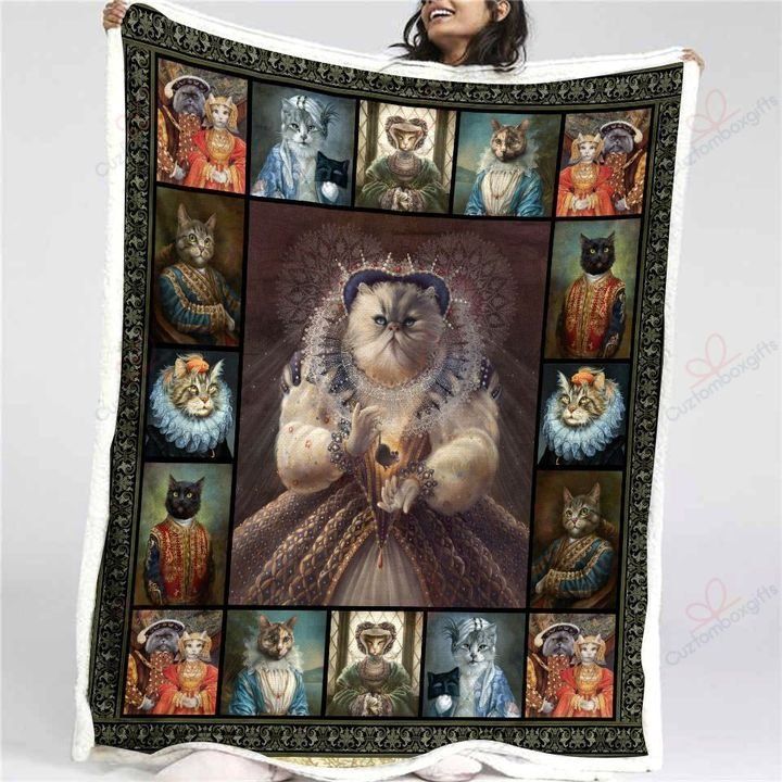 Cat Lady Fleece Blanket