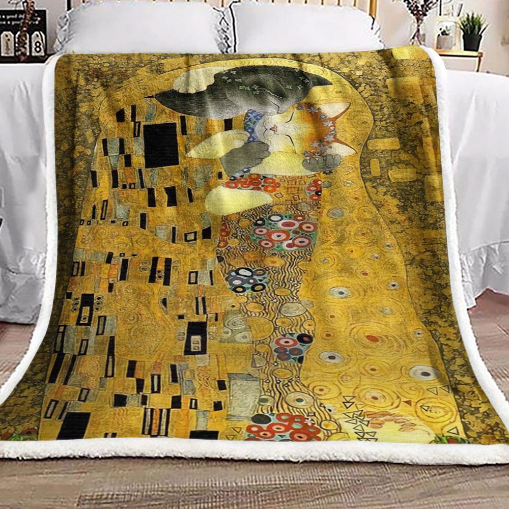 Cat Love Sherpa Fleece Blanket