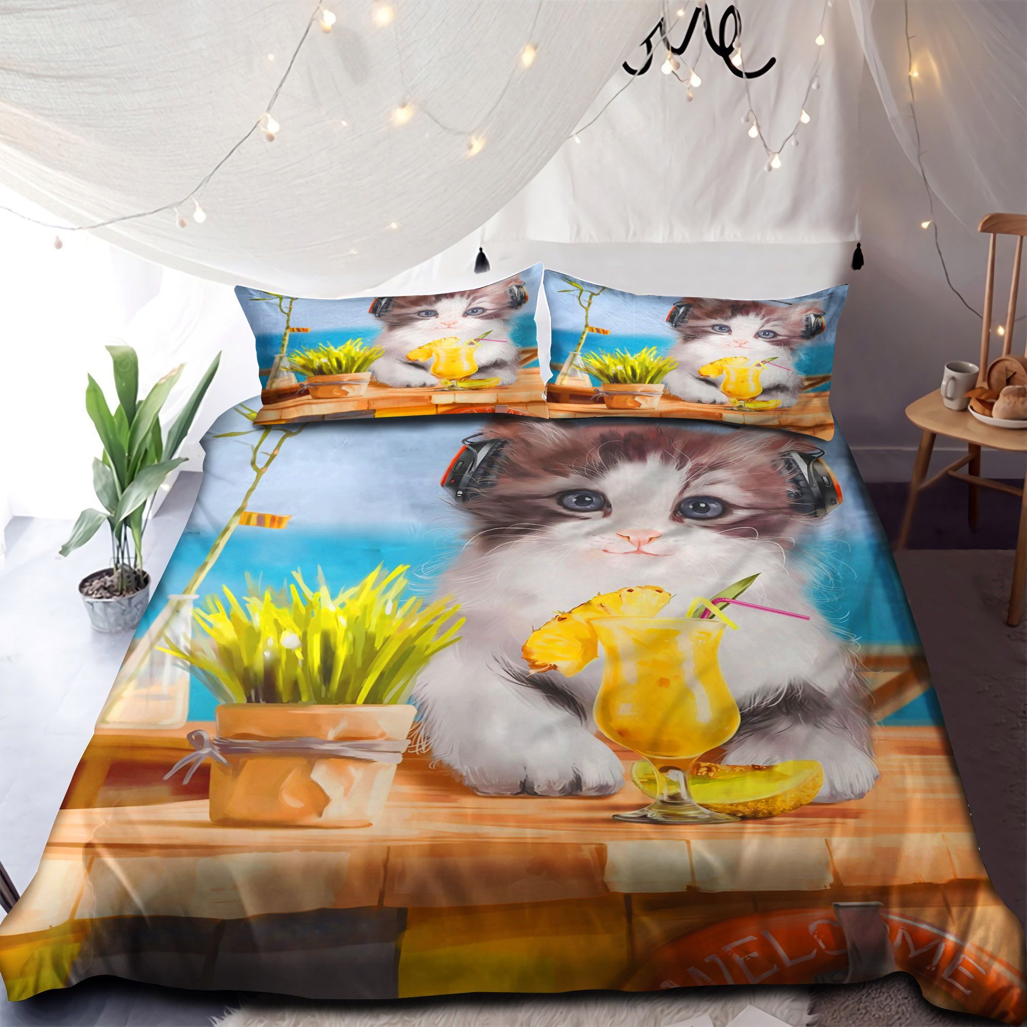 Cat Love Summer Bedding Set