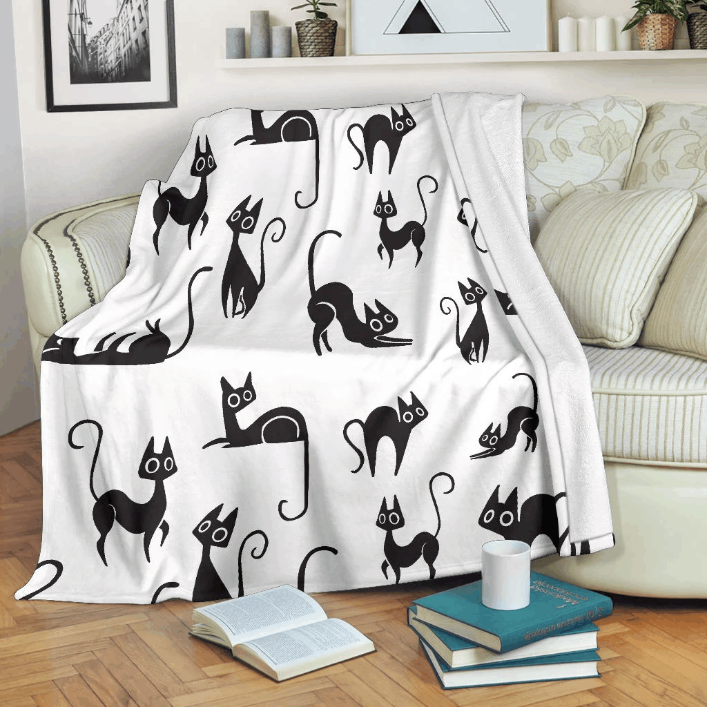 Cat Lovers Sherpa Fleece Blanket