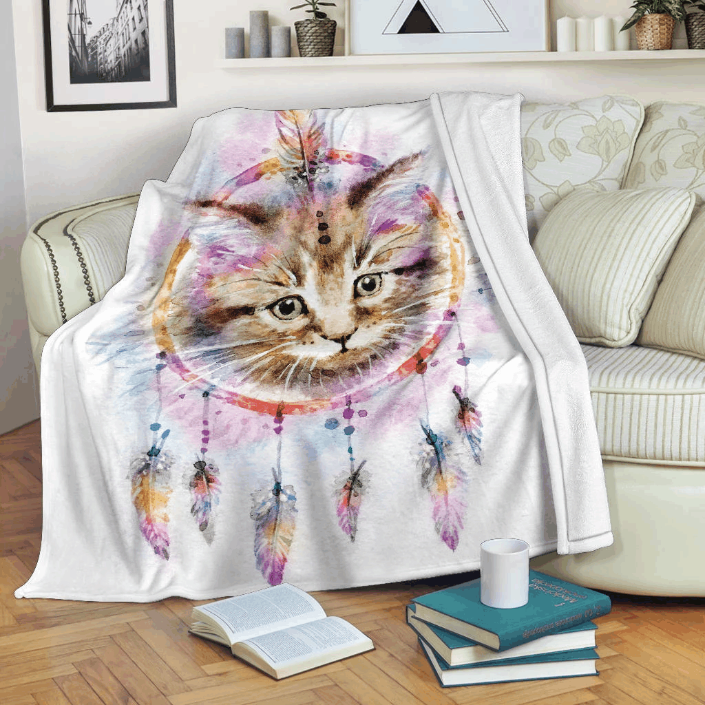 Cat Lovers Sherpa Fleece Blanket