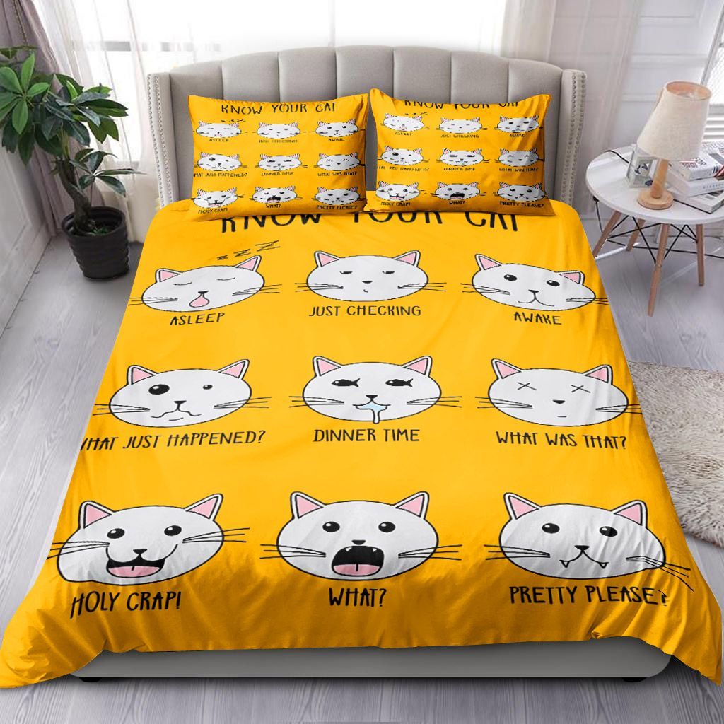 Cat Lovers Know Your Cat Bedding Set