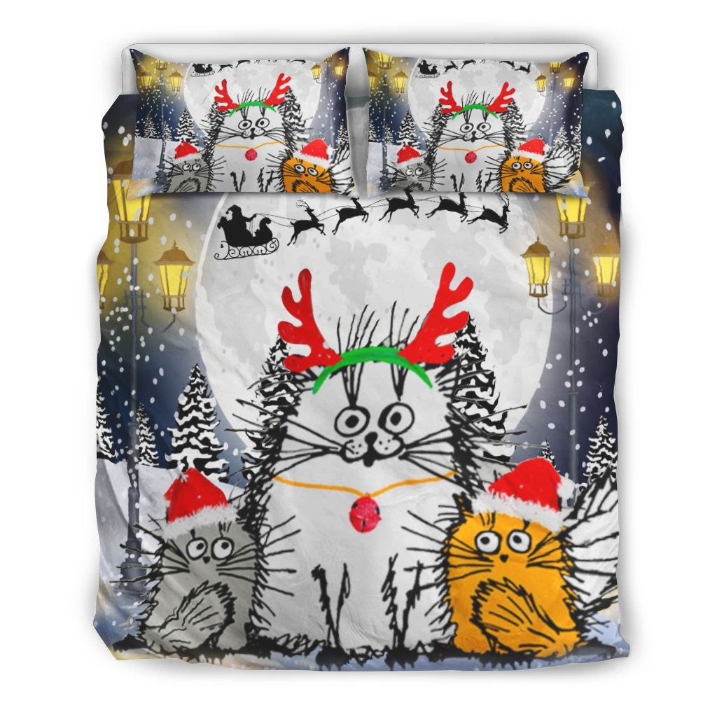 Cat Merry Fluffmas Bedding Set