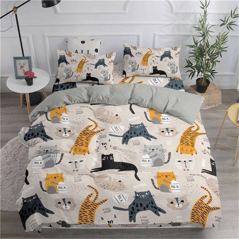Cat Milk Bedding Set