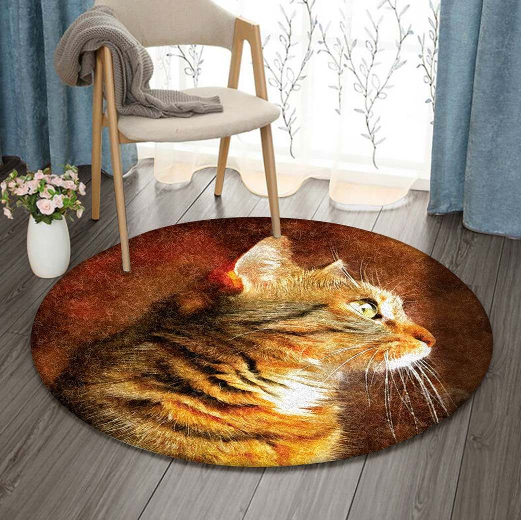 Cat Round Carpet