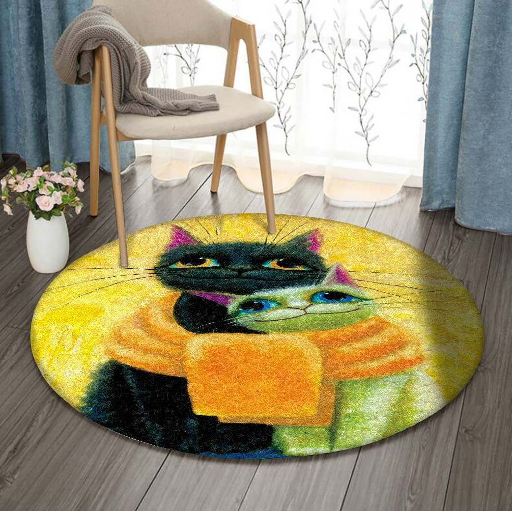 Cat Round Carpet