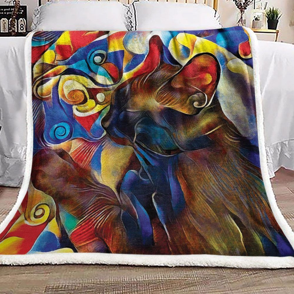 Cat Sherpa Fleece Blanket