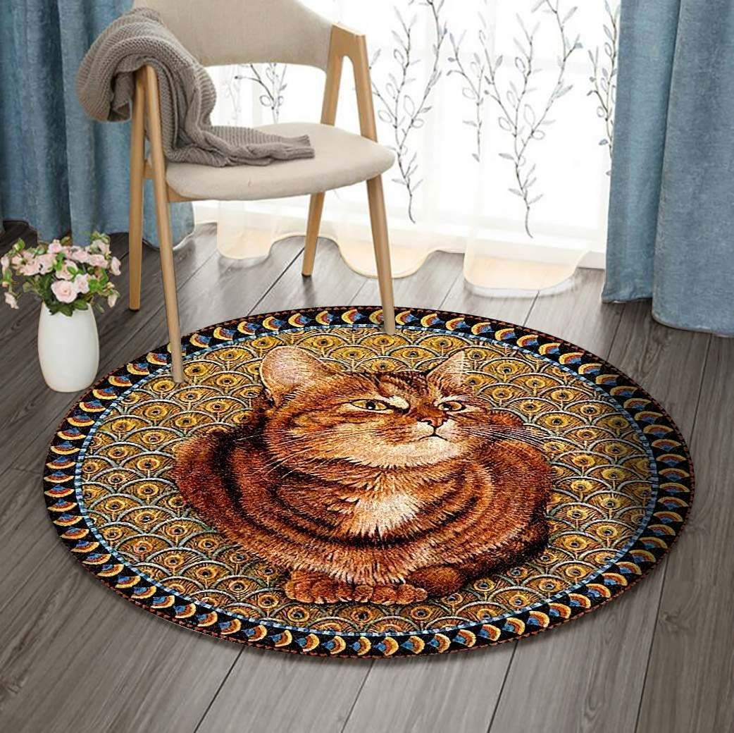 Cat Round Carpet