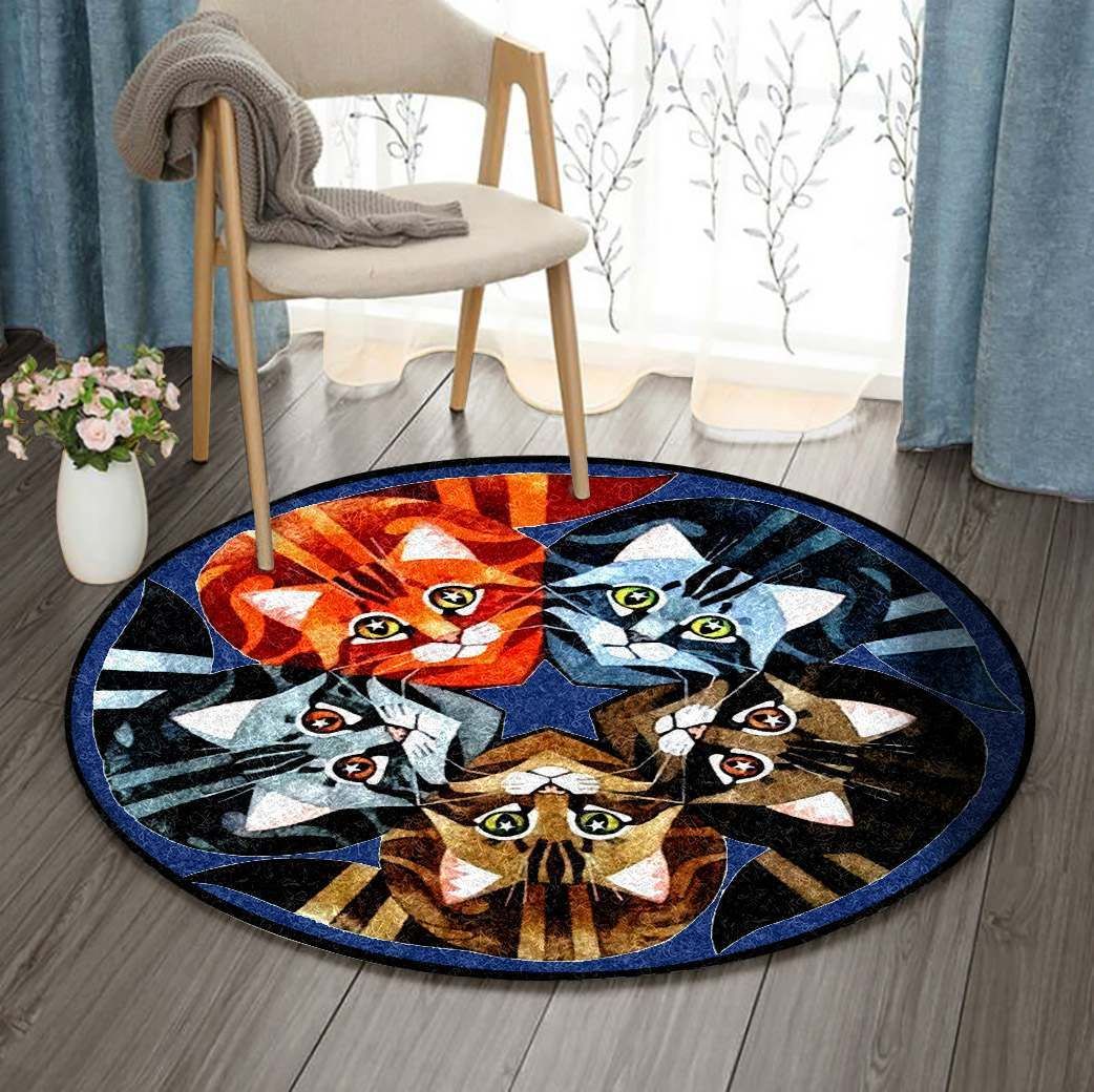 Cat Round Carpet