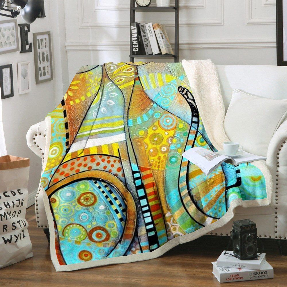 Cat Sherpa Fleece Blanket