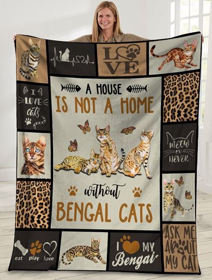 Cat Fleece Blanket