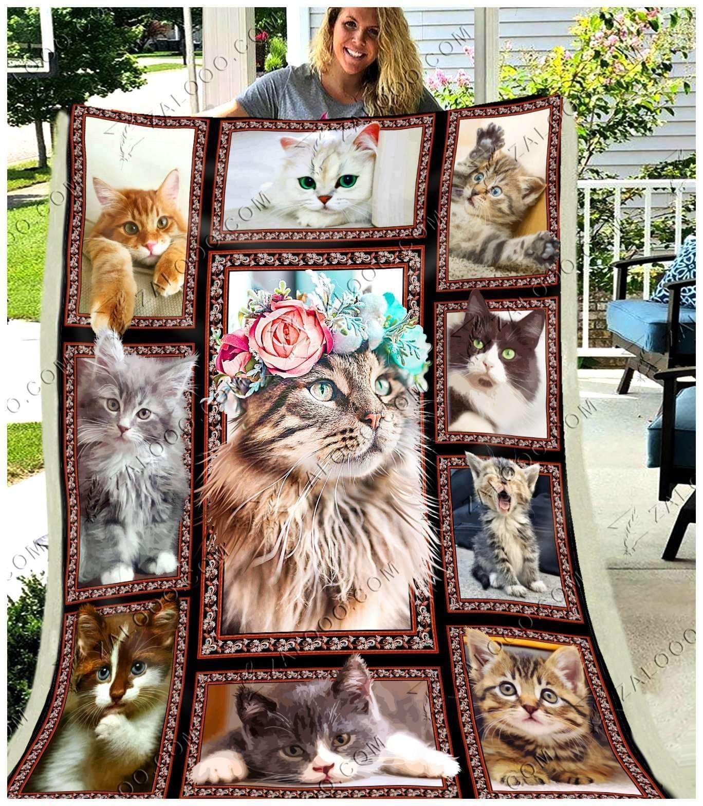 Cat Fleece Blanket