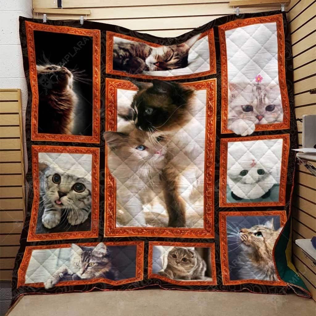 Cat Mom And Daughter Cat Quilt Blanket DHC31121086TD